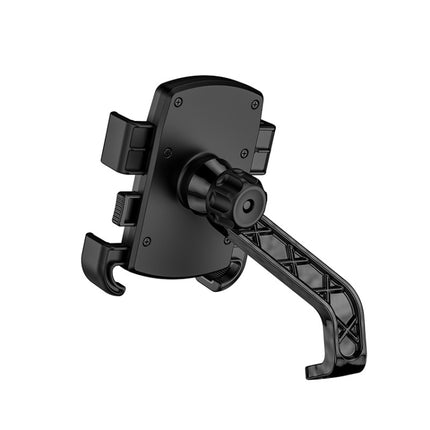 Kewig M16-B Bicycle Motorcycle Outdoor Riding Fixed Mobile Phone Bracket, Style: Rearview Mirror(Black)-garmade.com