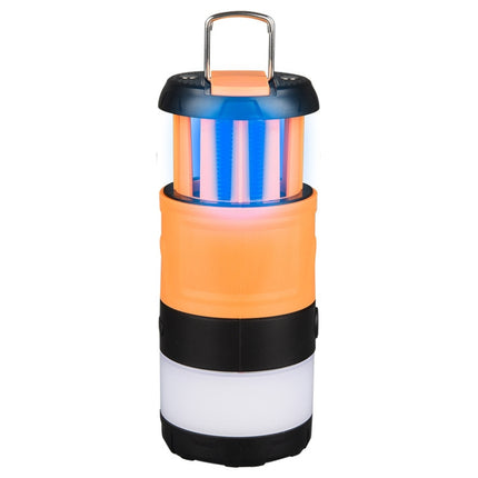 Outdoor LED Waterproof Electric Mosquito Killer Lamp Camping Lamp Flashlight(Orange)-garmade.com