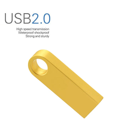 SE9 USB 2.0 Car Metal U Disk High-Speed Transmission U Disk, Capacity: 4GB (Golden)-garmade.com