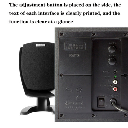 Edifier R201T06 Multimedia Computer Speakers, US Plug(Black)-garmade.com