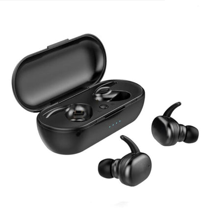 Y30 Wireless Bluetooth Headset 5.0 In-Ear Mini Earphone, Colour: Black-garmade.com