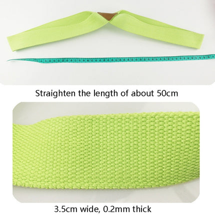 2 PCS Yoga Stretch Belt Cotton Thick Mobius Strip(Green)-garmade.com