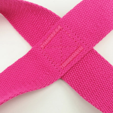 2 PCS Yoga Stretch Belt Cotton Thick Mobius Strip(Rose Red)-garmade.com