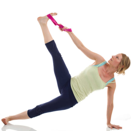 2 PCS Yoga Stretch Belt Cotton Thick Mobius Strip(Light Blue)-garmade.com
