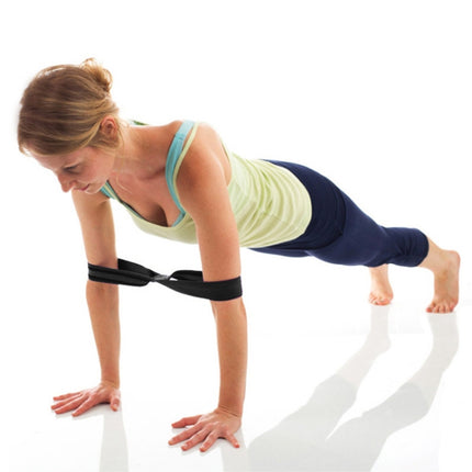 2 PCS Yoga Stretch Belt Cotton Thick Mobius Strip(Gray)-garmade.com