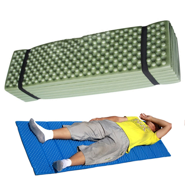 Outdoor Egg Nest Folding Moisture-Proof Pad Thickening Nap Mat Portable Camping Mat(Army Green+Black)-garmade.com