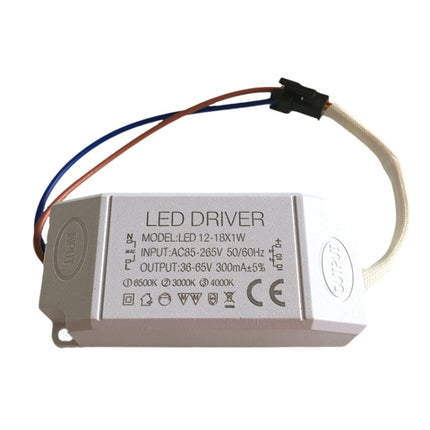 2 PCS 12-18W Two-Color Isolation Drive Power Supply 85-265V Wide Pressure Bulb / Downlight / Ceiling Light Drive Power Supply-garmade.com