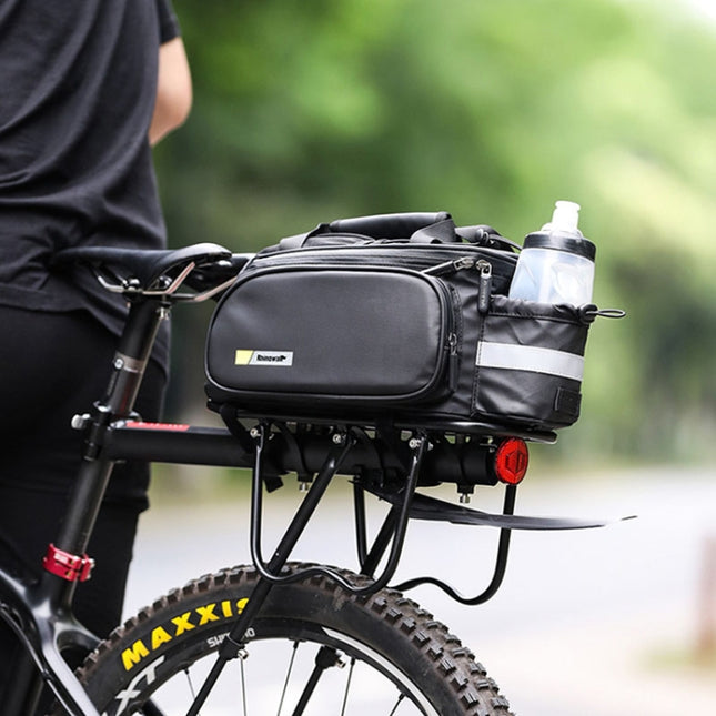 Rhinowalk Riding Equipment Bicycle Rear Bag, Colour: RK6200B Matt Black-garmade.com