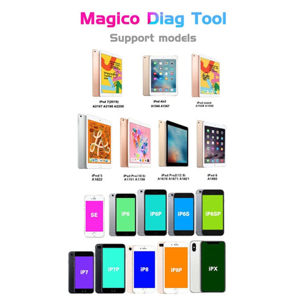 Kaisi Magico Diag DFU Tool Enter Purple Screen Mode Unpack WiFi Data Reading Writing Change SN Without NAND Removal For iPhone SE / 6 / 6 Plus / 6S / 6S Plus / 7 / 7 Plus / 8 / 8 Plus / X / iPad-garmade.com