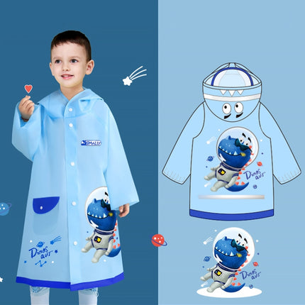 Smally Cartoon Children Raincoat EVA Waterproof Student Split Poncho, Size: S(Glacial Blue)-garmade.com