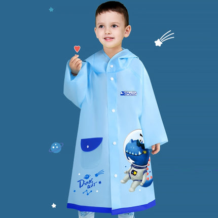 Smally Cartoon Children Raincoat EVA Waterproof Student Split Poncho, Size: M(Glacial Blue)-garmade.com