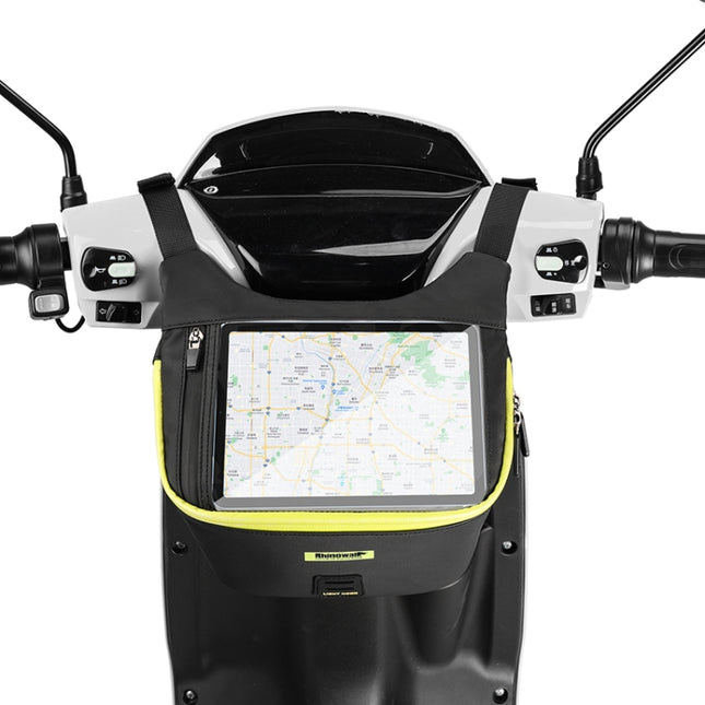 Rhinowalk X21923 Bicycle Front Hanging Bag Multi-Function Bike Waterproof Front Bag(Matte Green)-garmade.com