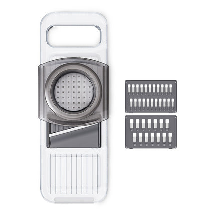 Multi-Function Slicker Kitchen Gadget Potato Slice Grater, Colour: Three Knives Gray-garmade.com