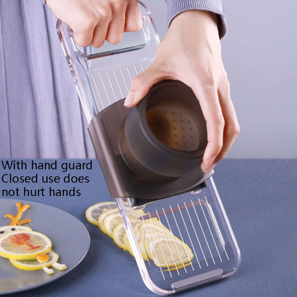 Multi-Function Slicker Kitchen Gadget Potato Slice Grater, Colour: Three Knives Gray-garmade.com