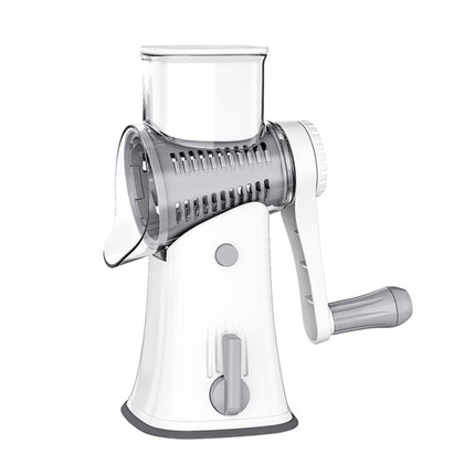 Multi-Function Slicer Hand Roller Kitchen Cut Vegetable Grater, Colour: White-garmade.com