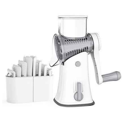 Multi-Function Slicer Hand Roller Kitchen Cut Vegetable Grater, Colour: White-garmade.com