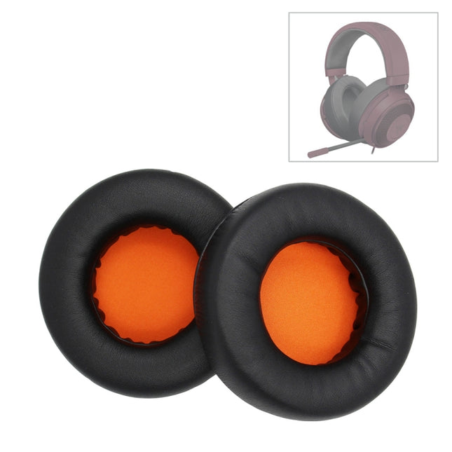 1 Pair Thicken Sponge Headset Set 90mm Earmuffs For Kraken 7.1 V2 Pro(Orange)-garmade.com