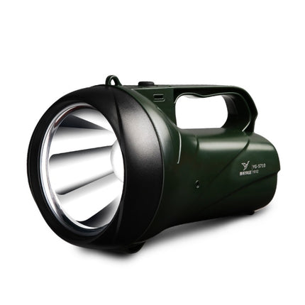 YAGE YG-5710 5W LED Waterproof Glare Flashlight Outdoor Rechargeable Lighting Portable Lamp, CN Plug(ArmyGreen)-garmade.com
