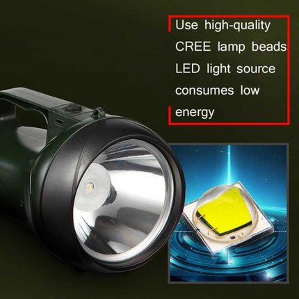 YAGE YG-5710 5W LED Waterproof Glare Flashlight Outdoor Rechargeable Lighting Portable Lamp, CN Plug(ArmyGreen)-garmade.com