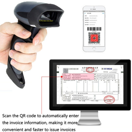 NETUM Supermarket Express Barcode QR Code Scanner, Specification: Wired-garmade.com