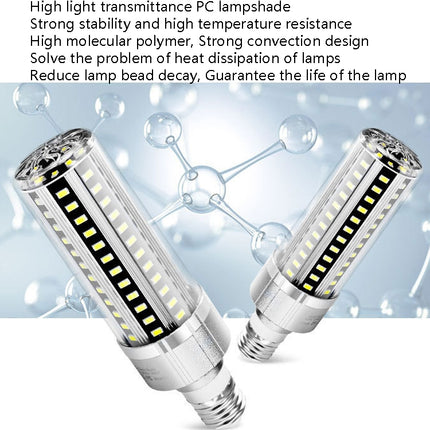 5730 LED Corn Lamp Factory Warehouse Workshop Indoor Lighting Energy Saving Corn Bulb, Power: 25W(E27 6500K (White))-garmade.com