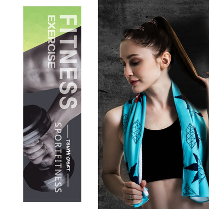 2 PCS Fitness Cold Towel Outdoor Sports Cooling Quick-Drying Towel, Size: 100 x 30cm(Power)-garmade.com
