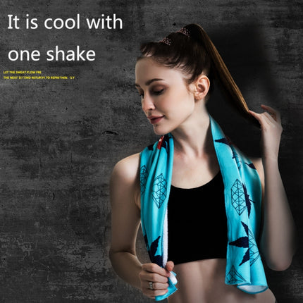 2 PCS Fitness Cold Towel Outdoor Sports Cooling Quick-Drying Towel, Size: 100 x 30cm(Starry Sky)-garmade.com