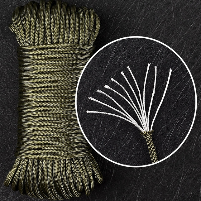 10-Core 31m Umbrella Rope Outdoor Traction Rescue Binding Rope Clothesline Tent Rope Climbing Rope(Random Color Delivery)-garmade.com