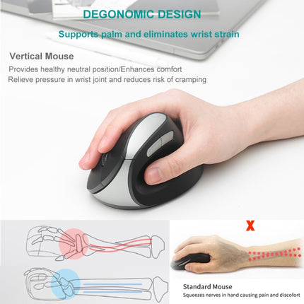 Rapoo MV20 Ergonomic Wireless Silent Vertical Mouse(Silent Version)-garmade.com