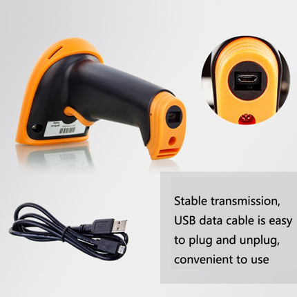 Express Barcode Scanner With Storage USB Wireless Scanner, Specification： Red Light-garmade.com