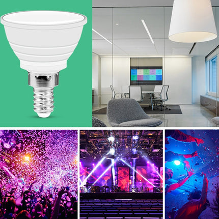 Energy-Saving LED Discoloration Light Bulb Home 15 Colors Dimming Background Decoration Light, Style: Milky White Cove MR16(RGB White)-garmade.com