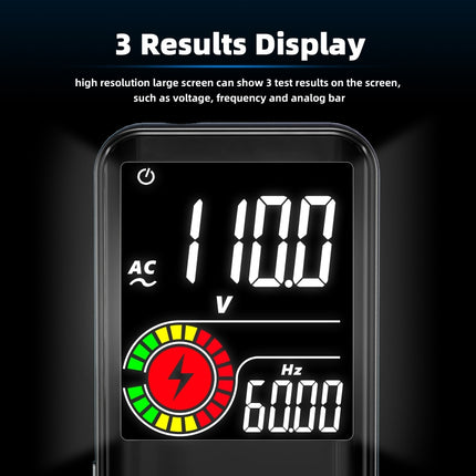 BSIDE Digital Multimeter 9999 Counts LCD Color Display DC AC Voltage Capacitance Diode Meter, Specification: S10 Dry Battery Version (Red)-garmade.com