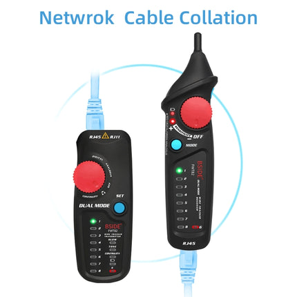 BSIDE FWT82 Analog And Digital Dual-Mode Anti-Interference Intelligent Line Finder Network Cable Tracker-garmade.com