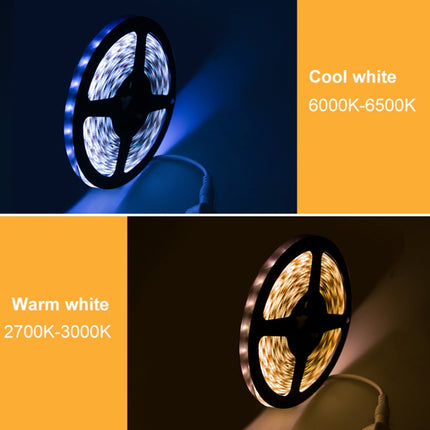 Low Voltage Light Strip LED Hand Scan Induction Flexible Soft Lamp Strip Bedroom Ceiling TV Cabinet Wardrobe Light, Product specifications: Non-waterproof 4m(Cool Light)-garmade.com