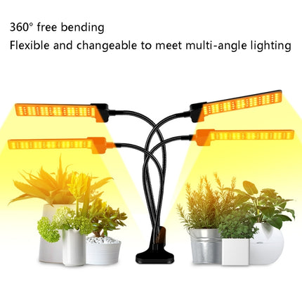 LED Clip Plant Light Timeline Remote Control Full Spectral Fill Light Vegetable Greenhouse Hydroponic Planting Dimming Light, Specification: Three Head US Plug-garmade.com