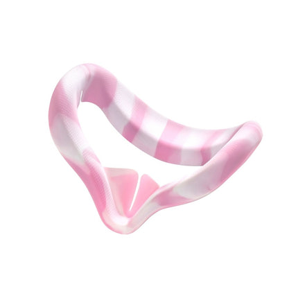 VR Silicone Eye Cover Anti-Sweat And Decontamination Color VR Goggles For Oculus Quest 2(White Pink)-garmade.com