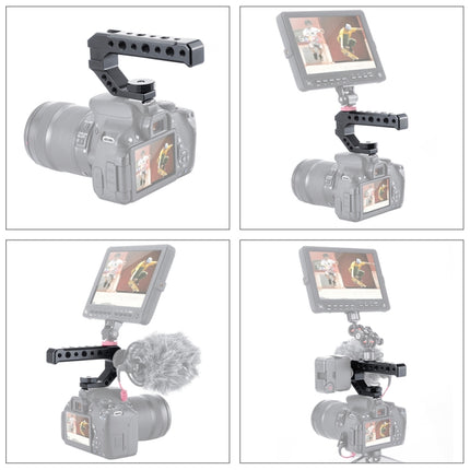 Ulanzi UURig R005 Camera Top Handle Grip with 3 Cold Shoe Adapter Mounts-garmade.com