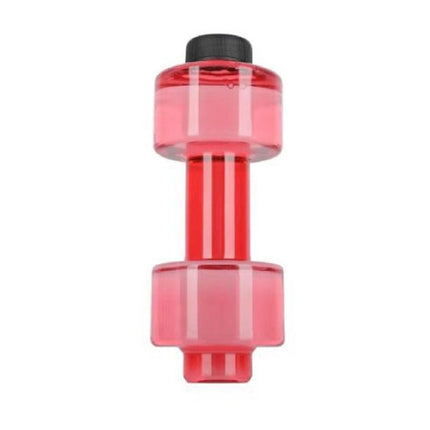 2 PCS Portable Home Fitness Dumbbell Water Bottle, Capacity: 550ml(Red)-garmade.com