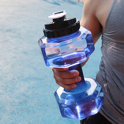 2 PCS Portable Home Fitness Dumbbell Water Bottle, Capacity: 550ml(Red)-garmade.com