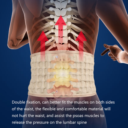 Lumbar Spine Inflated Traction Belt Lumbar Disc Pneumatic Waist Protective Belt, Specification: Free Size(Deep Blue)-garmade.com