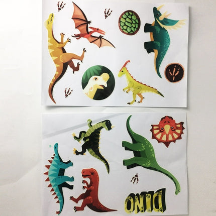 2 Packs AFG3353 4 Hours Luminous Dinosaur Wall Sticker, Specification: 21x29cm-garmade.com