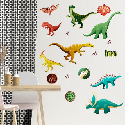 2 Packs AFG3353 4 Hours Luminous Dinosaur Wall Sticker, Specification: 21x29cm-garmade.com