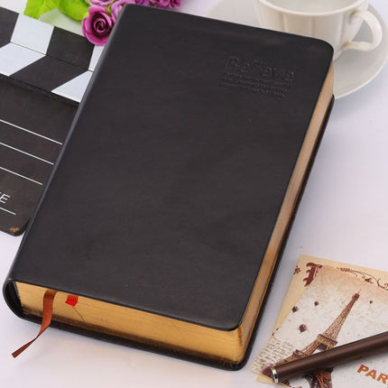 2 PCS A5 Stationery Diary Notebook Thick Phnom Penh Notebook(Black)-garmade.com