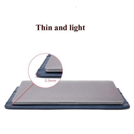 Microfiber Leather Thin And Llight Notebook Liner Bag Computer Bag, Applicable Model: 11 inch -12 inch(Gray)-garmade.com