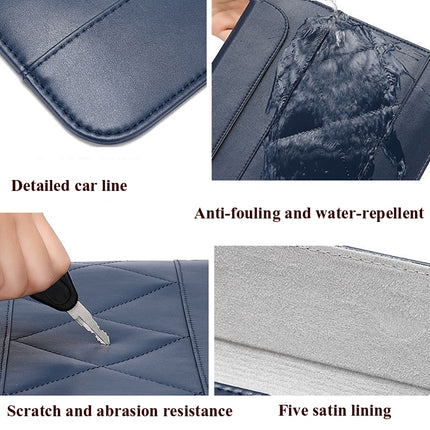 Microfiber Leather Thin And Llight Notebook Liner Bag Computer Bag, Applicable Model: 11 inch -12 inch(Black)-garmade.com