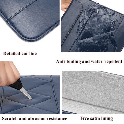 Microfiber Leather Thin And Llight Notebook Liner Bag Computer Bag, Applicable Model: 11 inch -12 inch(Blue)-garmade.com