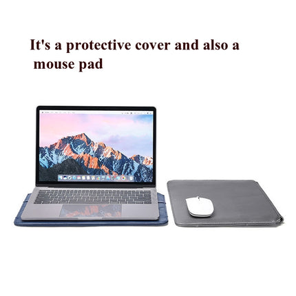 Microfiber Leather Thin And Llight Notebook Liner Bag Computer Bag, Applicable Model: 13-14 inch(Gray)-garmade.com