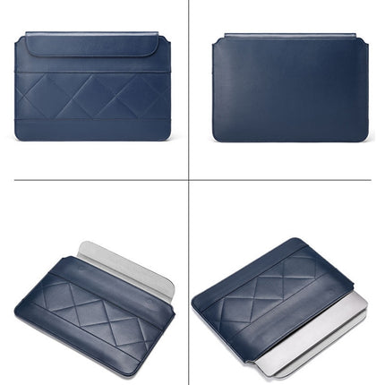 Microfiber Leather Thin And Llight Notebook Liner Bag Computer Bag, Applicable Model: 14-15 inch(Blue)-garmade.com