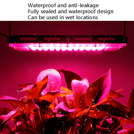 LED Plant Light Full Spectroscopy Waterproof Growth Lamp Seedlings Vegetable Filling Lamp, Power: UK Plug 96 Beads 100W(Pink Light)-garmade.com