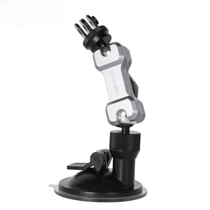 Sunnylife TY-Q9415 Aluminum Alloy Phone Holder Car Suction Cup Bracket Holder for GoPro HERO10 Black / HERO9 Black / HERO8 Black / HERO7 /6 /5 /5 Session /4 Session /4 /3+ /3 /2 /1, DJI Osmo Pocket 2 / Osmo Action, Insta360 One R, and Other Action Cameras-garmade.com